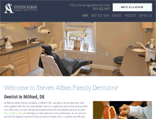 Tablet Screenshot of albandental.com